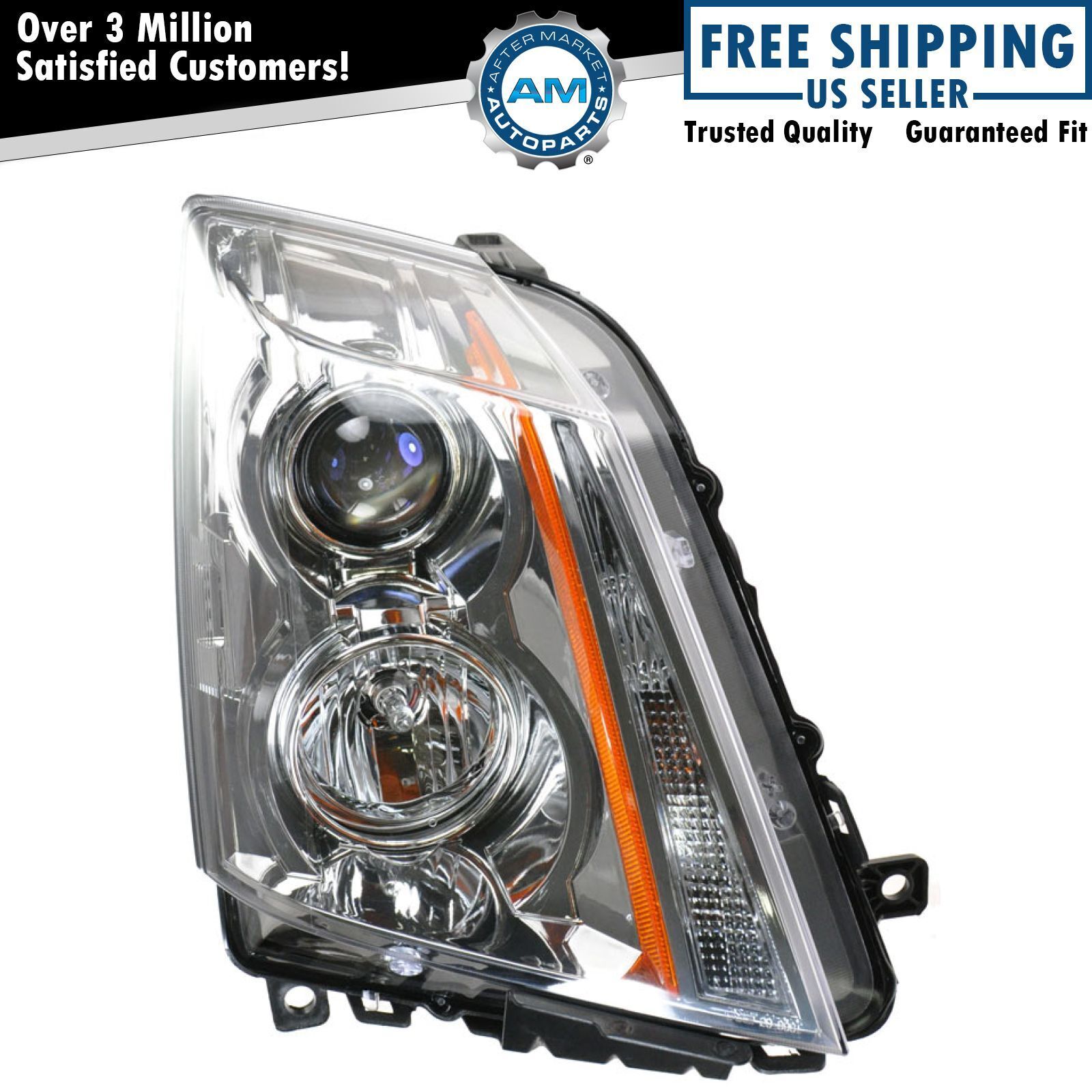 Right Headlight Assembly Halogen For 2008-2014 Cadillac CTS GM2503309