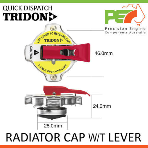 New * TRIDON * Radiator Cap w/Lever For Proton Satria 1.3 - GL 1.8 - GTi