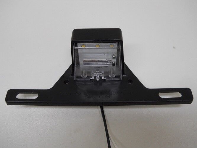 LED RV Trailer License Plate Bracket RV Van Snowmobile / Non Rust Plastic Frame