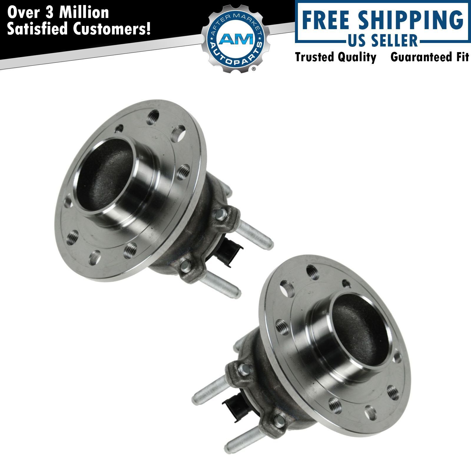 Rear Wheel Bearing Hub Assembly Pair Left & Right For Saab 9-3 FWD NEW