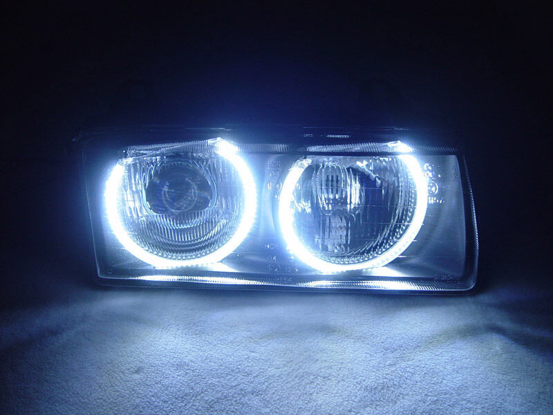 DEPO 92-99 BMW E36 2DR/3DR/4DR UHP LED ANGEL EYES EURO ZKW PROJECTOR HEADLIGHTS