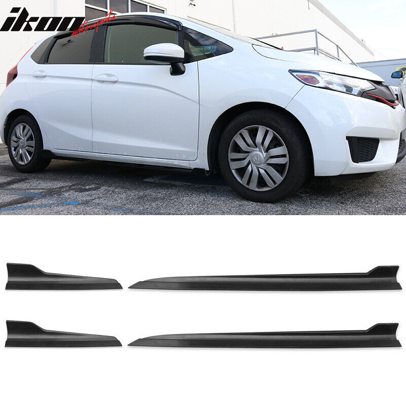 Universal Fit IKON Style 4PCS Side Skirts Extension Rocker Panels Added on PP