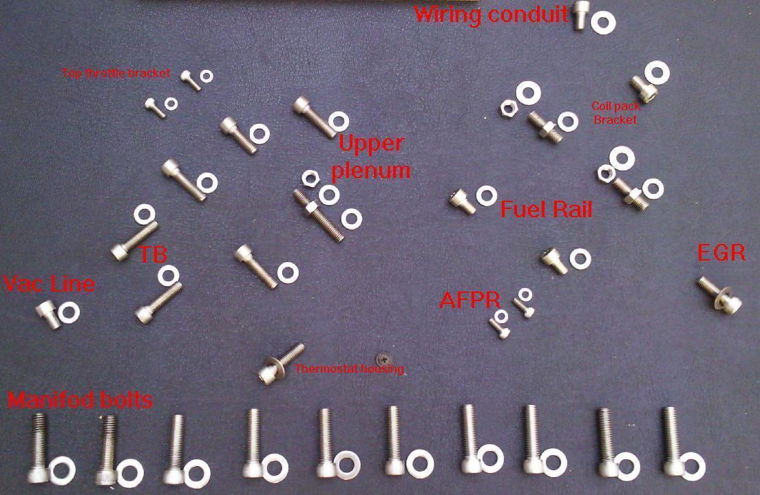 Buick Grand National - COMPLETE SS Intake Manifold Bolt kit - PERFECT FIT