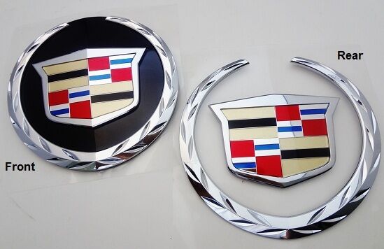 Cadillac ESCALADE 2007 - 2014 FRONT & REAR Emblems  WITHOUT REAR PLATE  EXT 