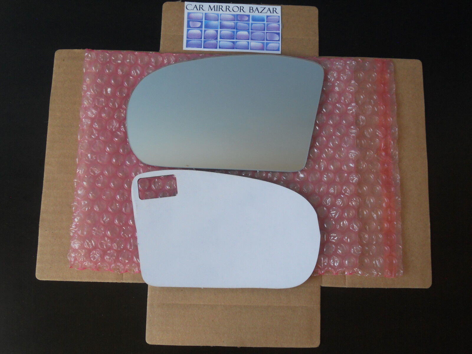 544LF FOR 01-09 Mercedes-Benz C E AMG Mirror Glass +FULL ADHESIVE Driver Side LH