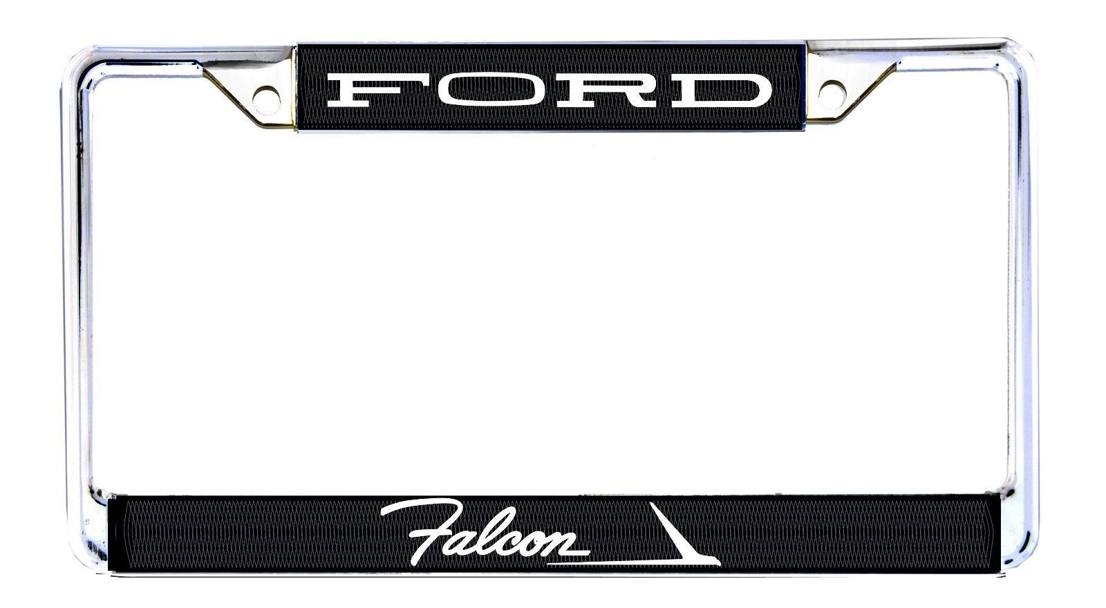 1960-1970 Ford FALCON License Plate Frame - Ford Licensed - Chrome