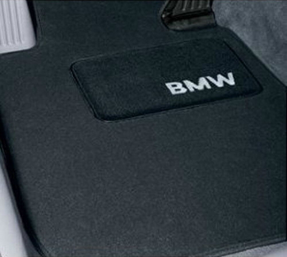BMW OEM BLACK Carpet Floor Mats w/Heel Pad 1995-2001 E38 740i Sedans 82111469539