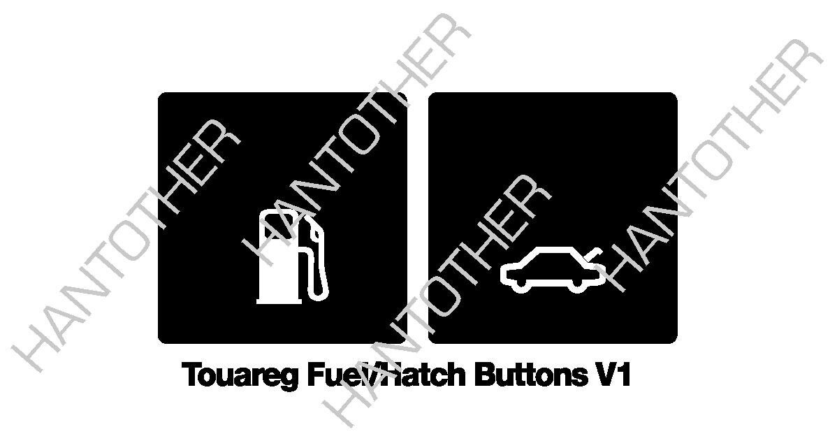 Button Decals Volkswagen Touareg Jetta Hatch Fuel Door Button REPAIR Sticker