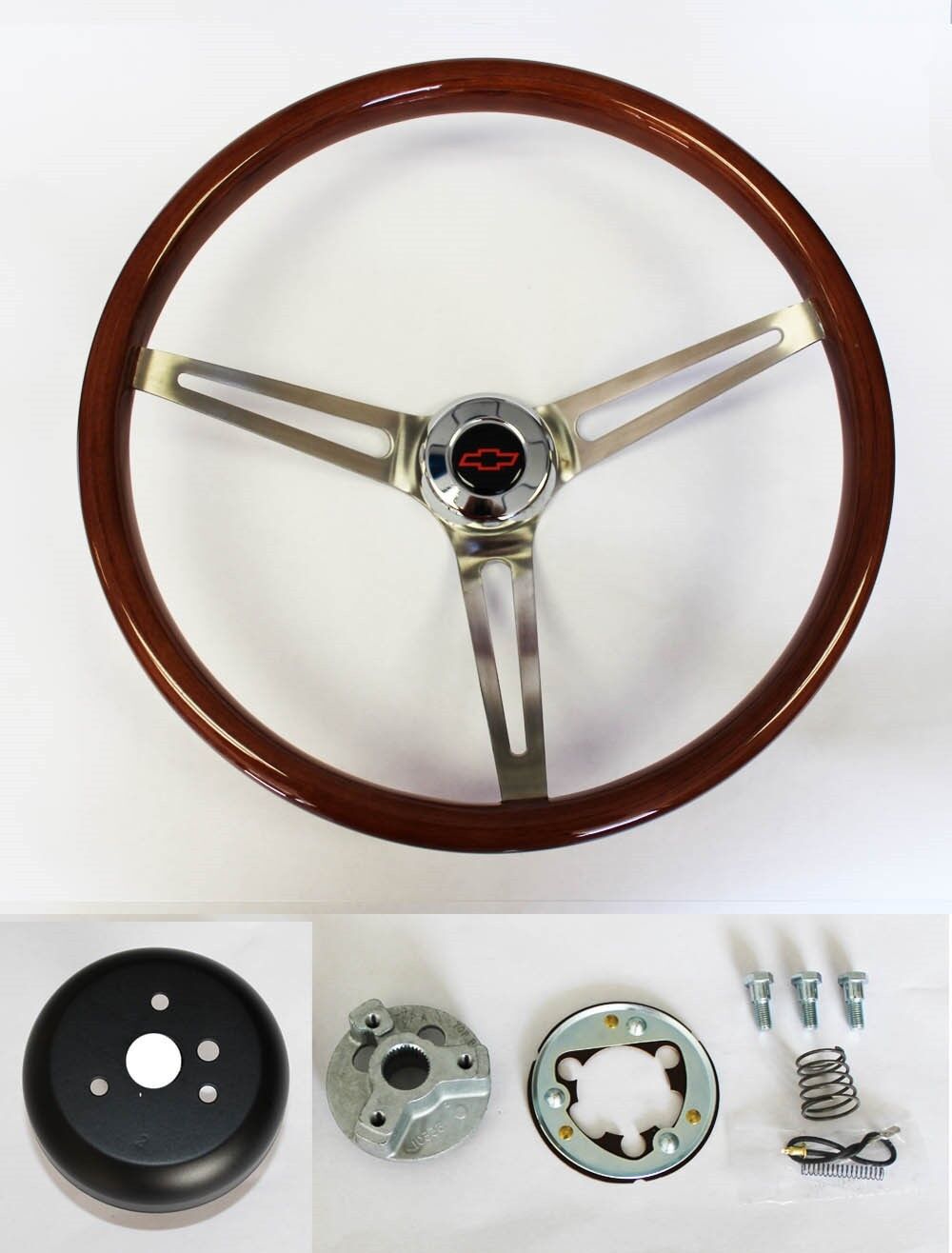 1967-1968 Chevelle El Camino Wood Steering Wheel High Gloss 15