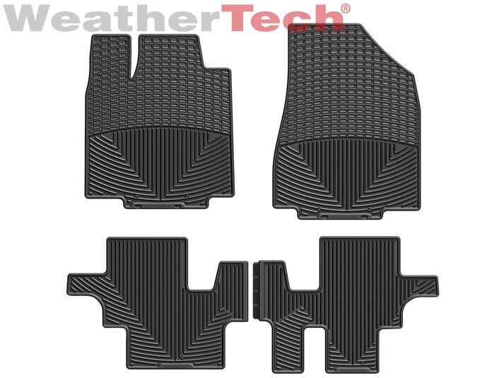 WeatherTech All-Weather Floor Mats for Pathfinder JX35 QX60 1st 2nd Row Black