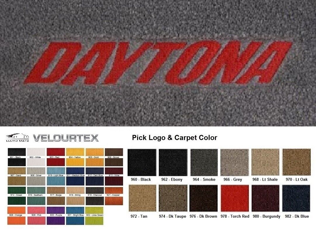 Lloyd Mats Velourtex Dodge Charger Custom Daytona Front Floor Mats (2006-2024)
