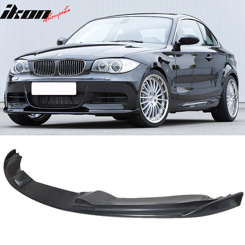 Fits 07-11 BMW E82 1 Series 135i Only H Style Front Bumper Lip Spoiler - PU