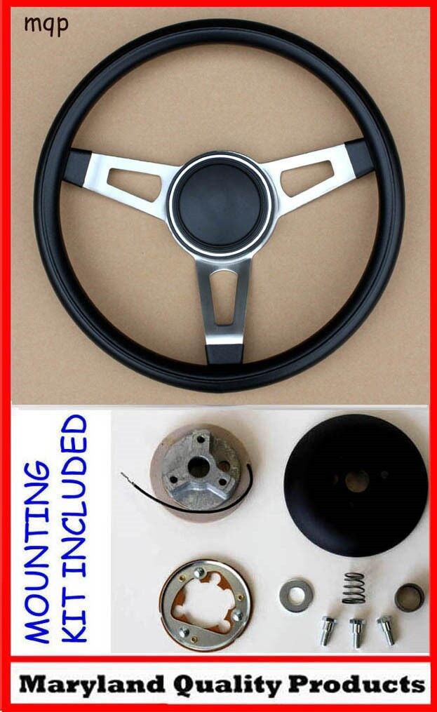 GRANT Dart Duster 3 Spoke Tuff Black Steering Wheel