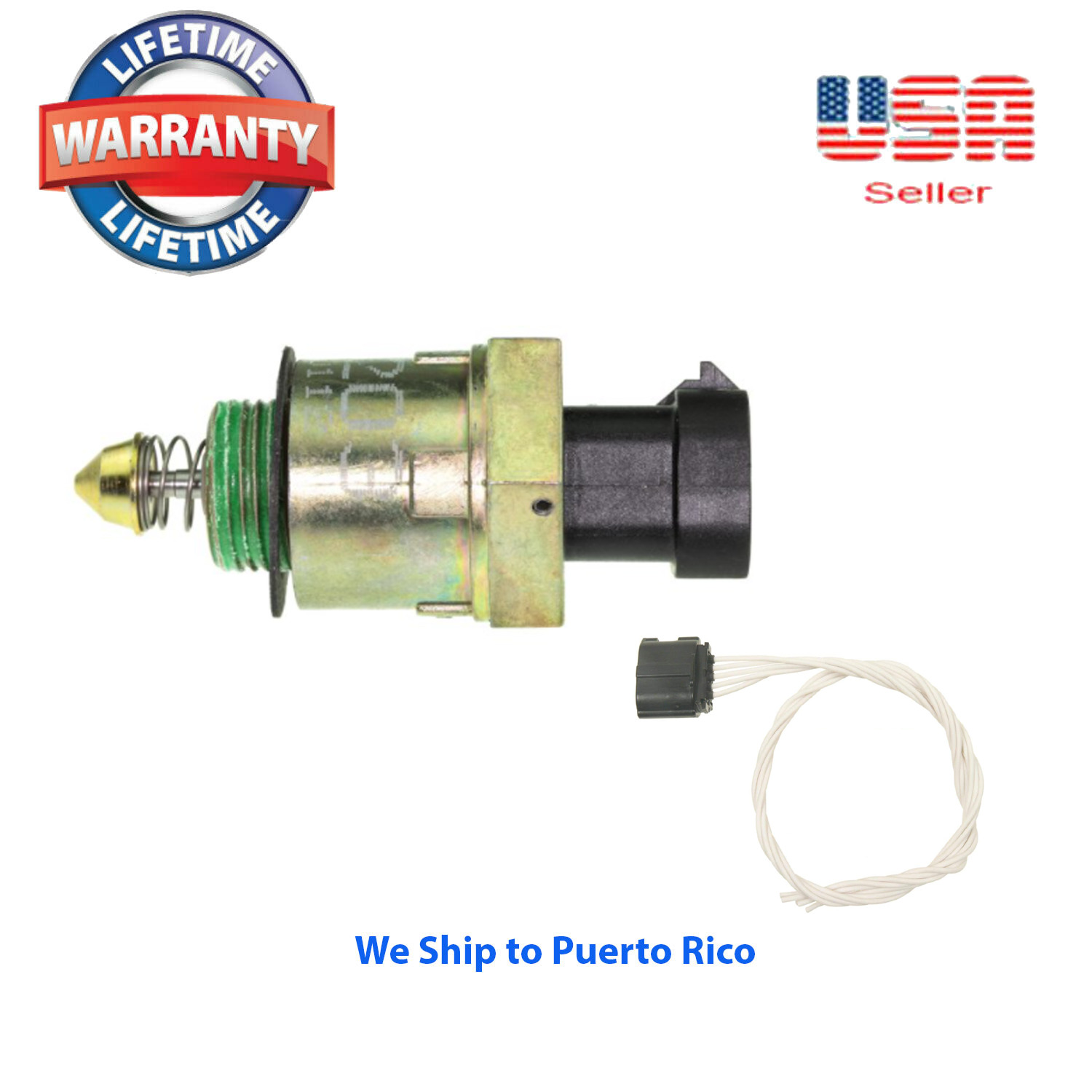 Idle Air Control Valve with Connector Fit: Buick Chevrolet GMC Jaguar Land Rover