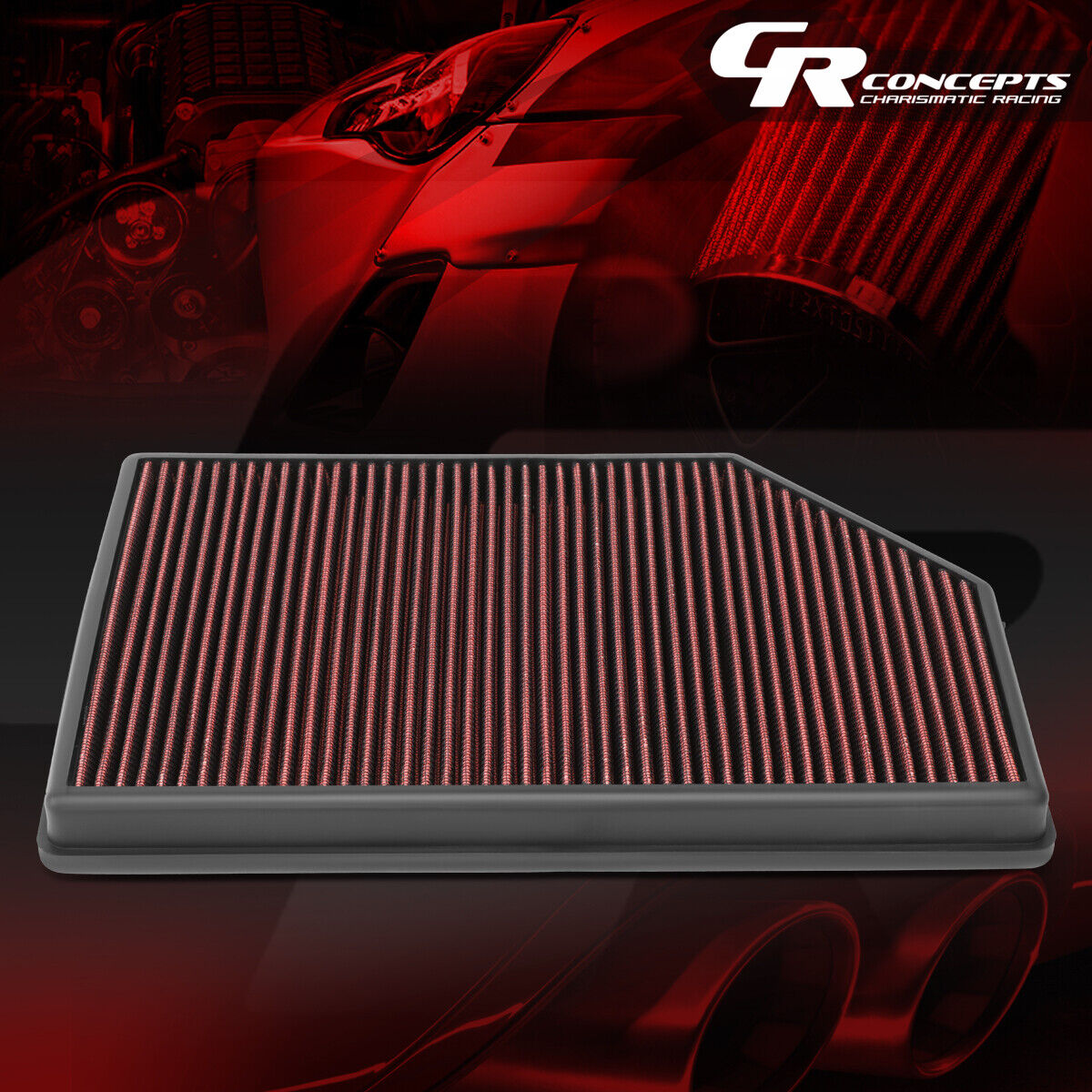 PERFORMANCE RED HIGH FLOW INTAKE PANEL AIR FILTER FOR 2007-2020 VOVOL S/V/XC 60