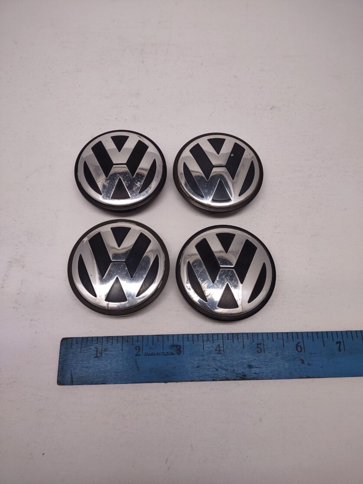 FOUR Genuine VW Volkswagon OE Wheel Center Cap Hub Cover 3B7-601-171 Golf Rabbit