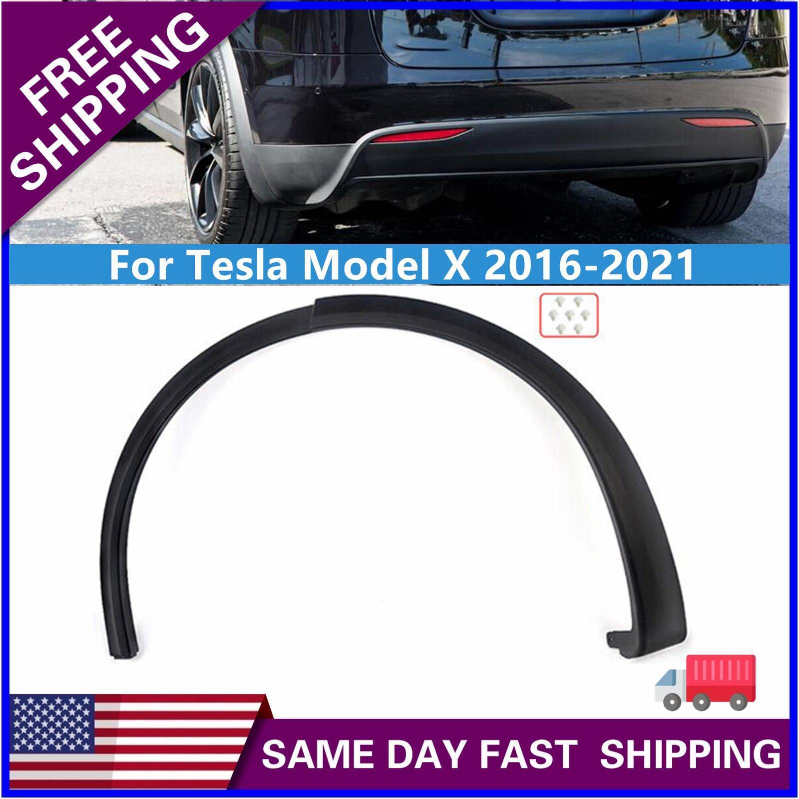 Fits Tesla Model X 2016-2021 Fender Wheel Flare Molding Trim Rear Left Side