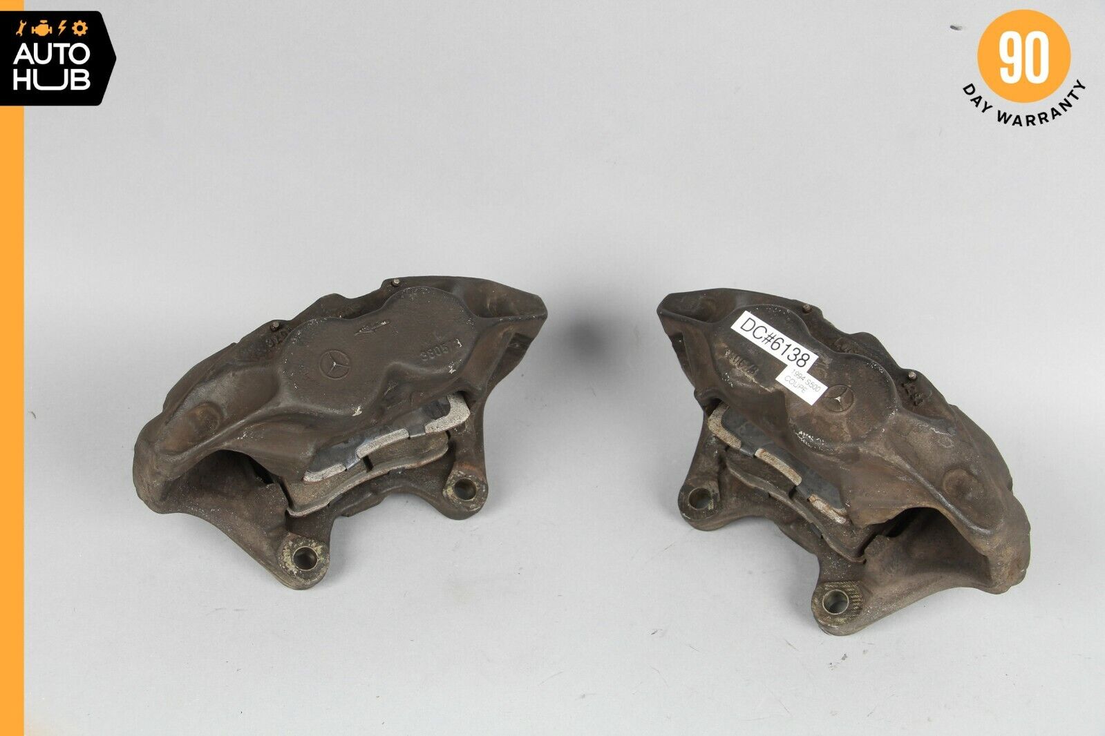 Mercede W140 S500 S420 CL600 S600 Front Brake Calipers Right & Left Set OEM