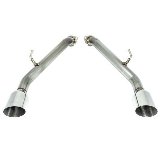 Remark Axle-Back Exhaust Pipes for 17-22 Infiniti Q60 (Single Wall SS Tips)