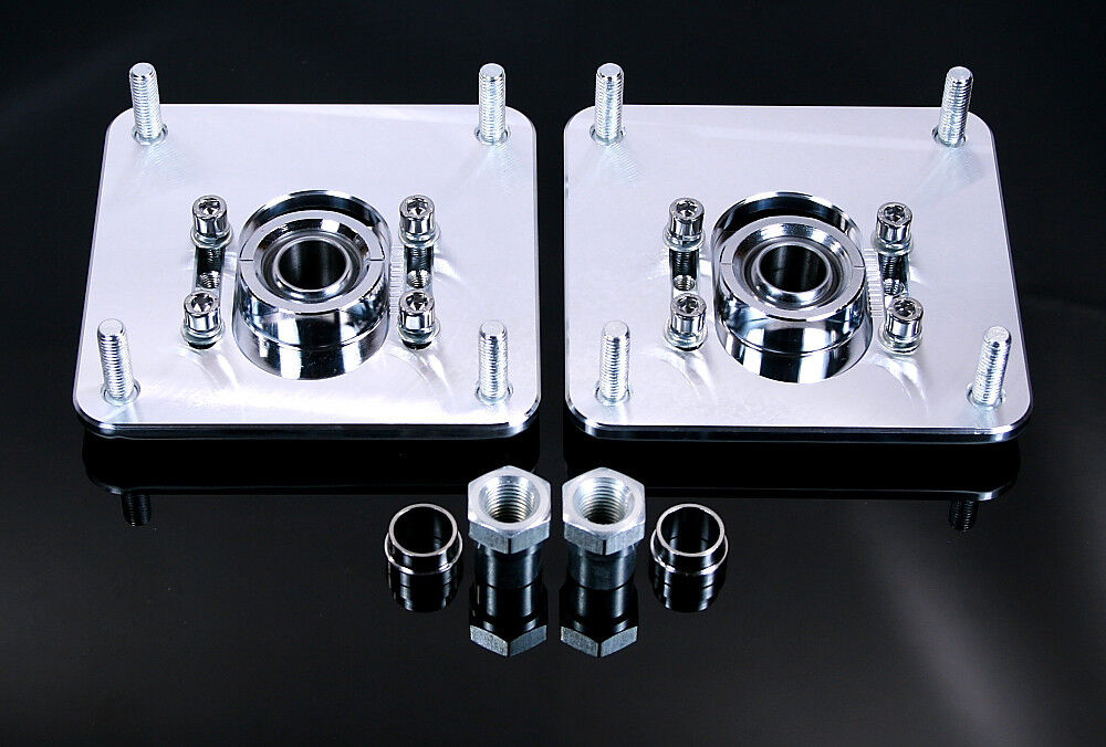 RX7 86-91 FC3 FC3S Turbo Billet Adjustable Front Camber Plates Kit For Coilovers