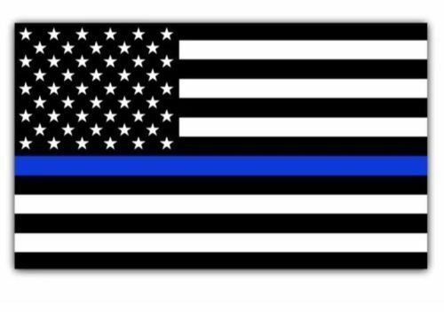 Blue Lives Matter Police USA American Thin Line Flag 5''x 3'' Car Decal Sticker 