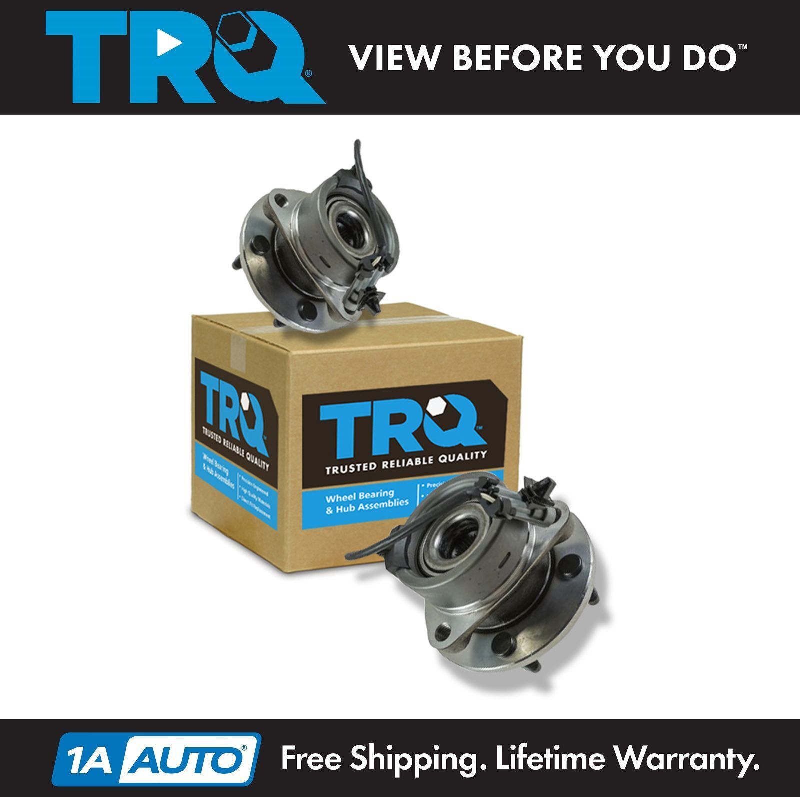 TRQ Front Wheel Hub Bearing Set For 04-11 Chevrolet Cobalt HHR Pontiac G5 Ion