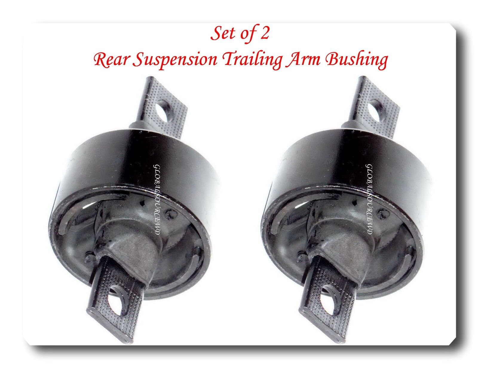 Set 2 Rear Suspension Trailing Arm Bushing Fits: INTEGRA CIVIC DEL SOL CR-V CRX 