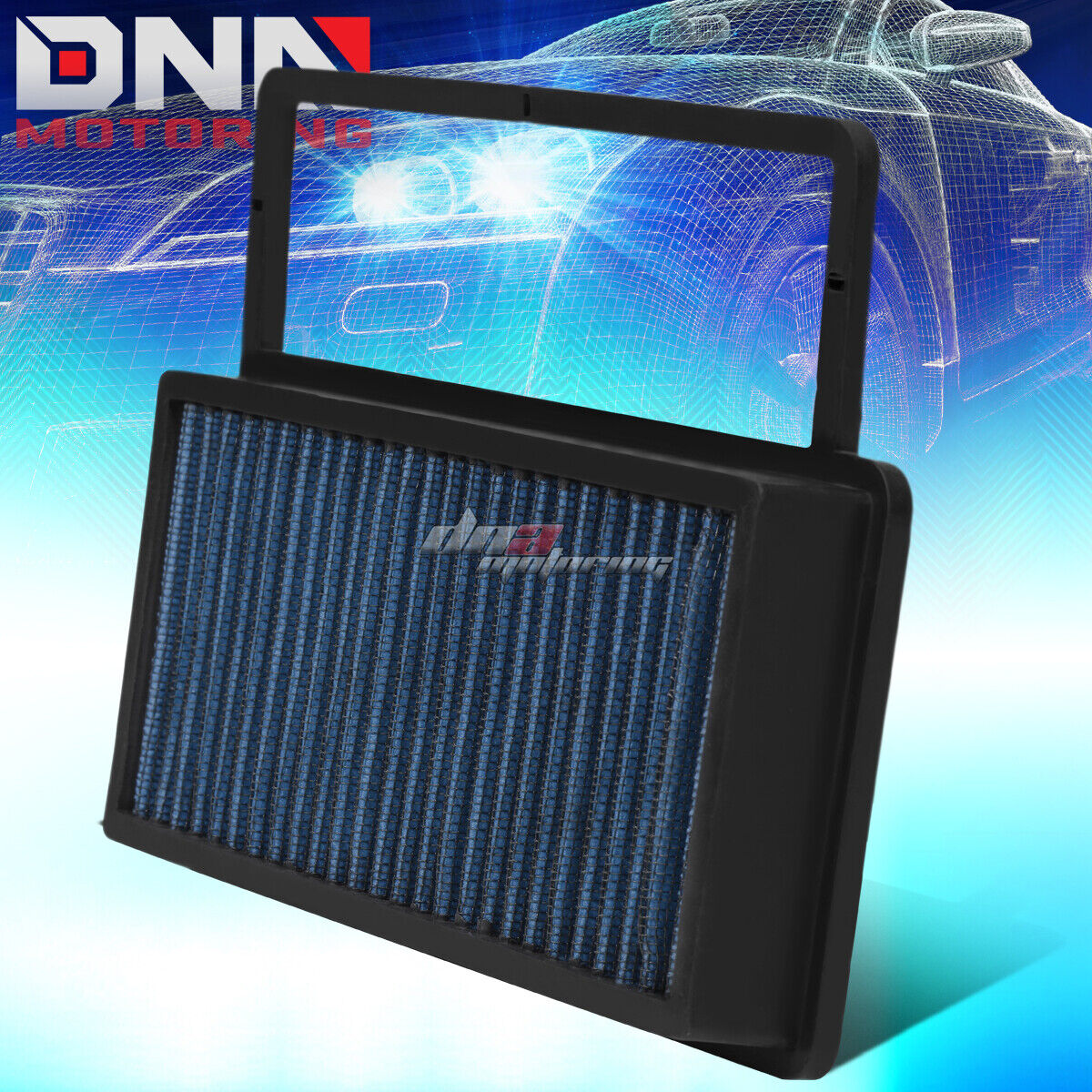 FOR 10-17 FIAT DOBLO 1.4T BLUE REPLACEMENT RACING HI-FLOW DROP IN AIR FILTER