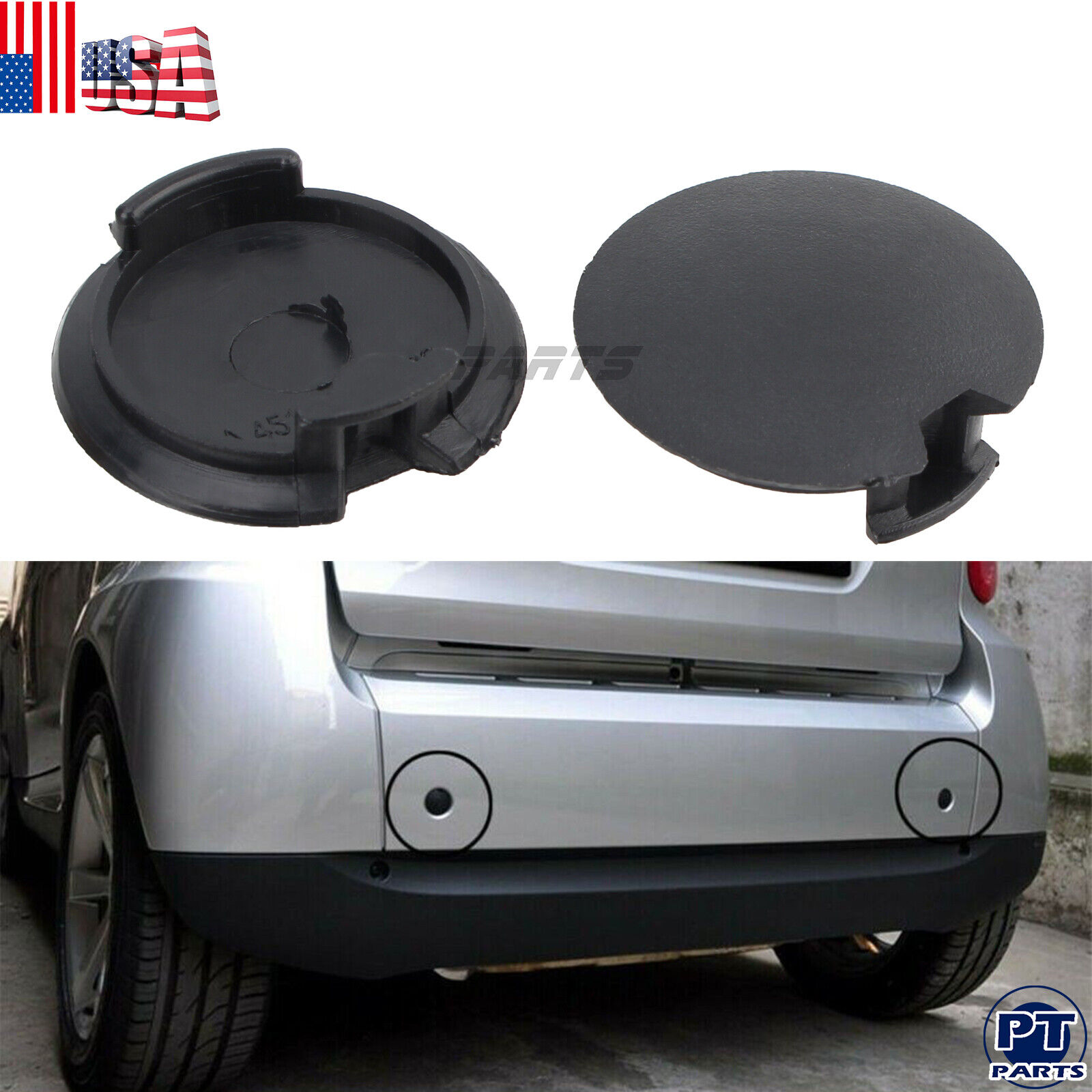 Bumper Towing Eye Cover Tow Cap Plug For Smart Fortwo 2008-2016 4518850122C22A
