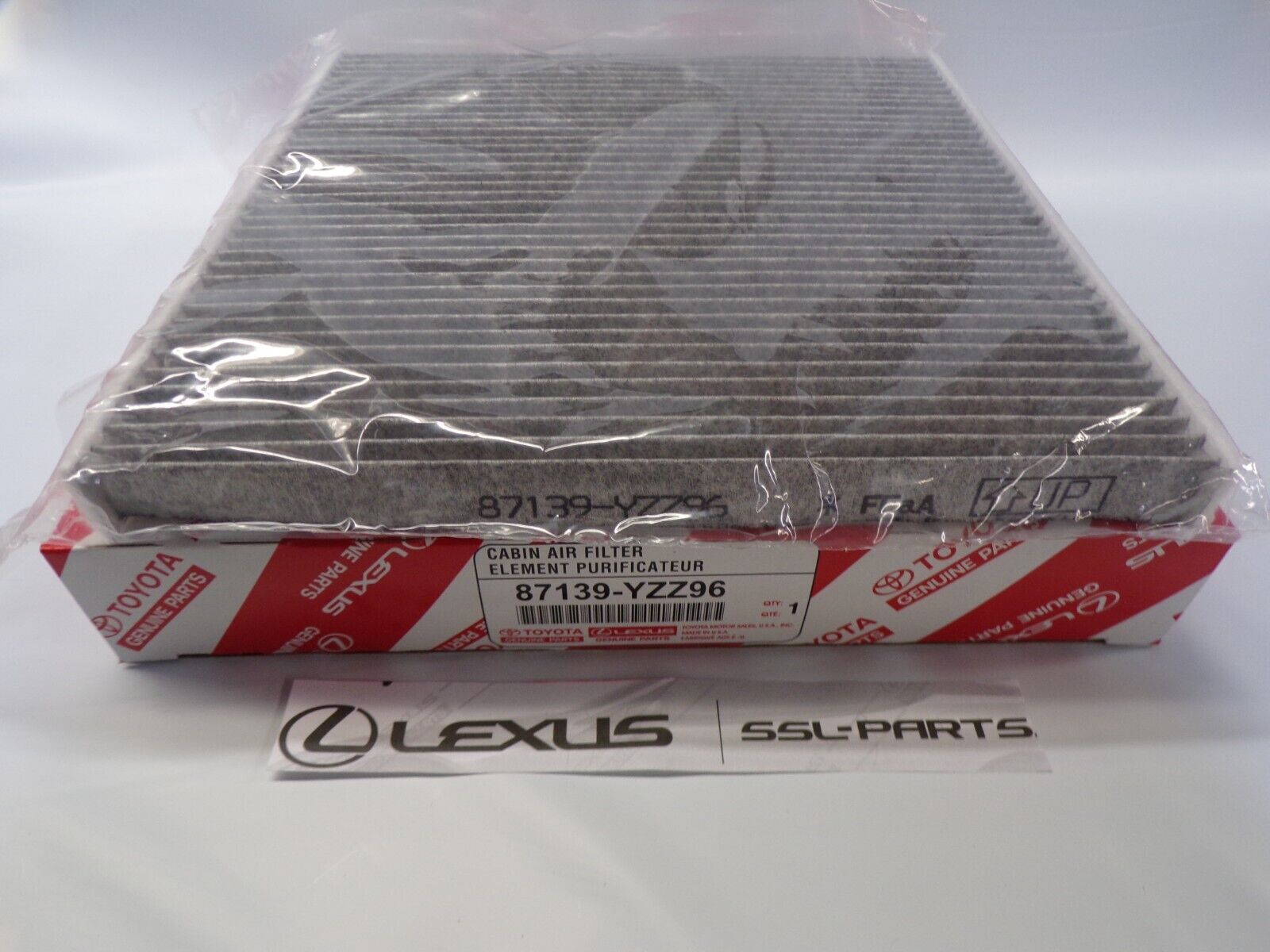 Lexus ES300 ES330 (2002-2006) OEM Charcoal AC CABIN AIR FILTER 87139-YZZ96