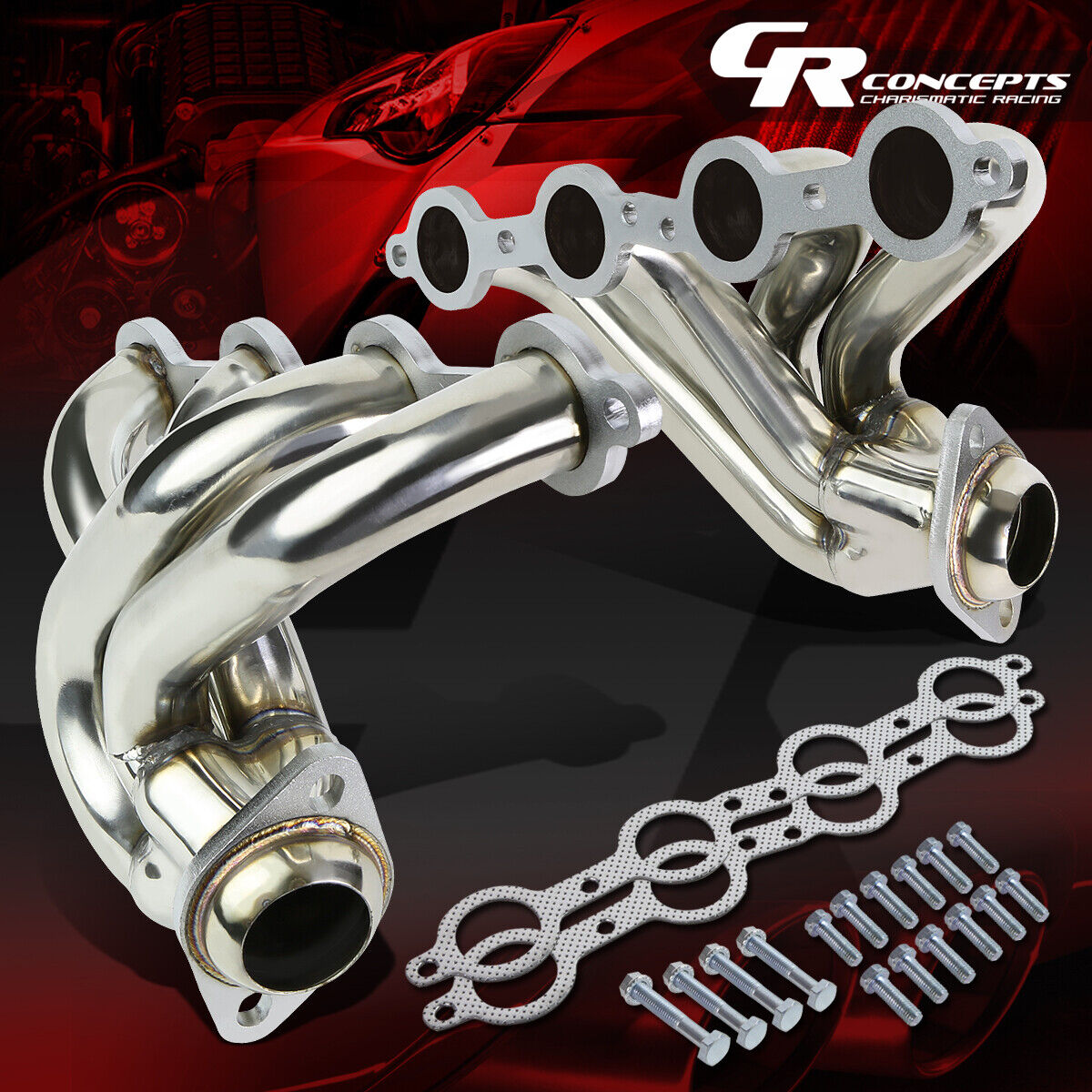 FOR 04-06 PONTIAC GTO 5.7/6.0 V8 STAINLESS STEEL EXHAUST 4-1 MANIFOLD HEADER