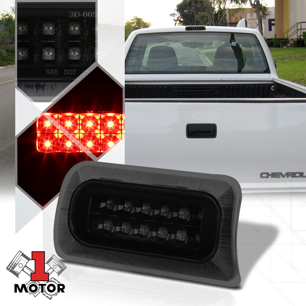 Black Smoke Rear LED Third [3rd] Brake Light for 94-03 Chevy S10/Sonoma/Hombre