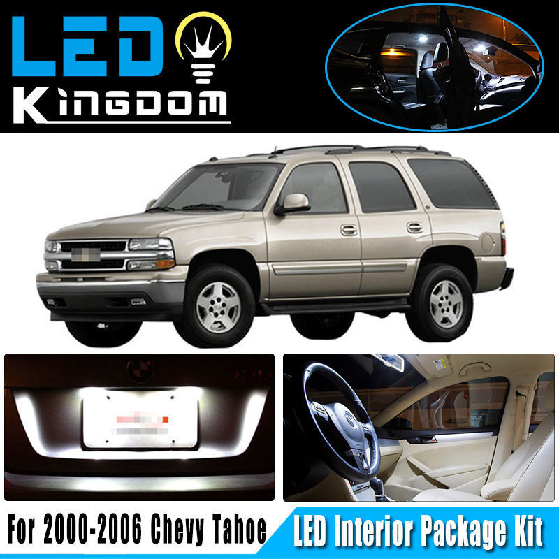 17 PCS 00-06 For Chevy Tahoe Car Interior LED Light Package Kit Deal Xenon White