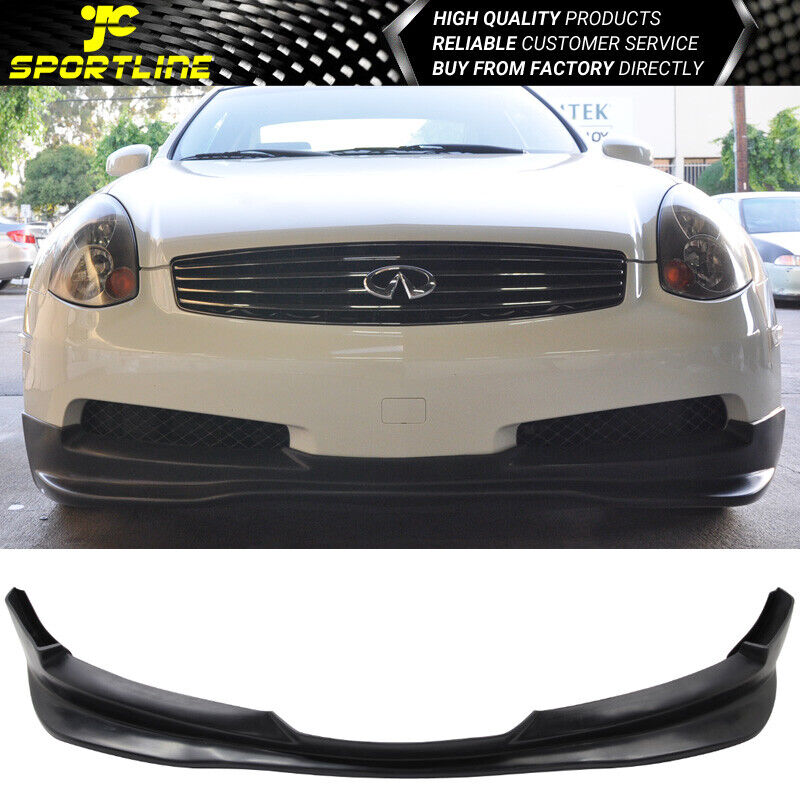 Fits 03-07 PU GT Style Front Bumper Lip Spoiler For Infiniti G35 Coupe