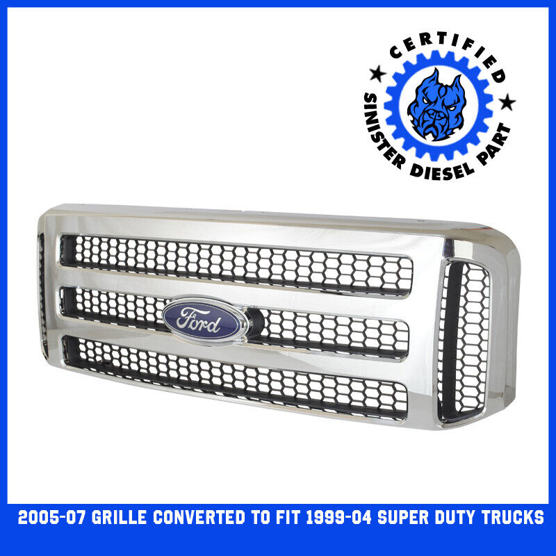 1999 F250 F350 CHROME FORD SUPERDUTY GRILL SUPERDUTY GRILLE