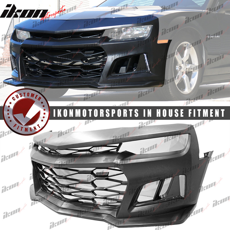 Fit 14-15 Chevy Camaro 5TH to 6TH Gen ZL1 Style PP Front Bumper Cover Conversion