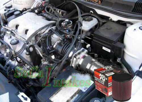 K&N Filter with Generic Air Intake for 99-04 Oldsmobile Alero GL GX GLS 3.4 V6