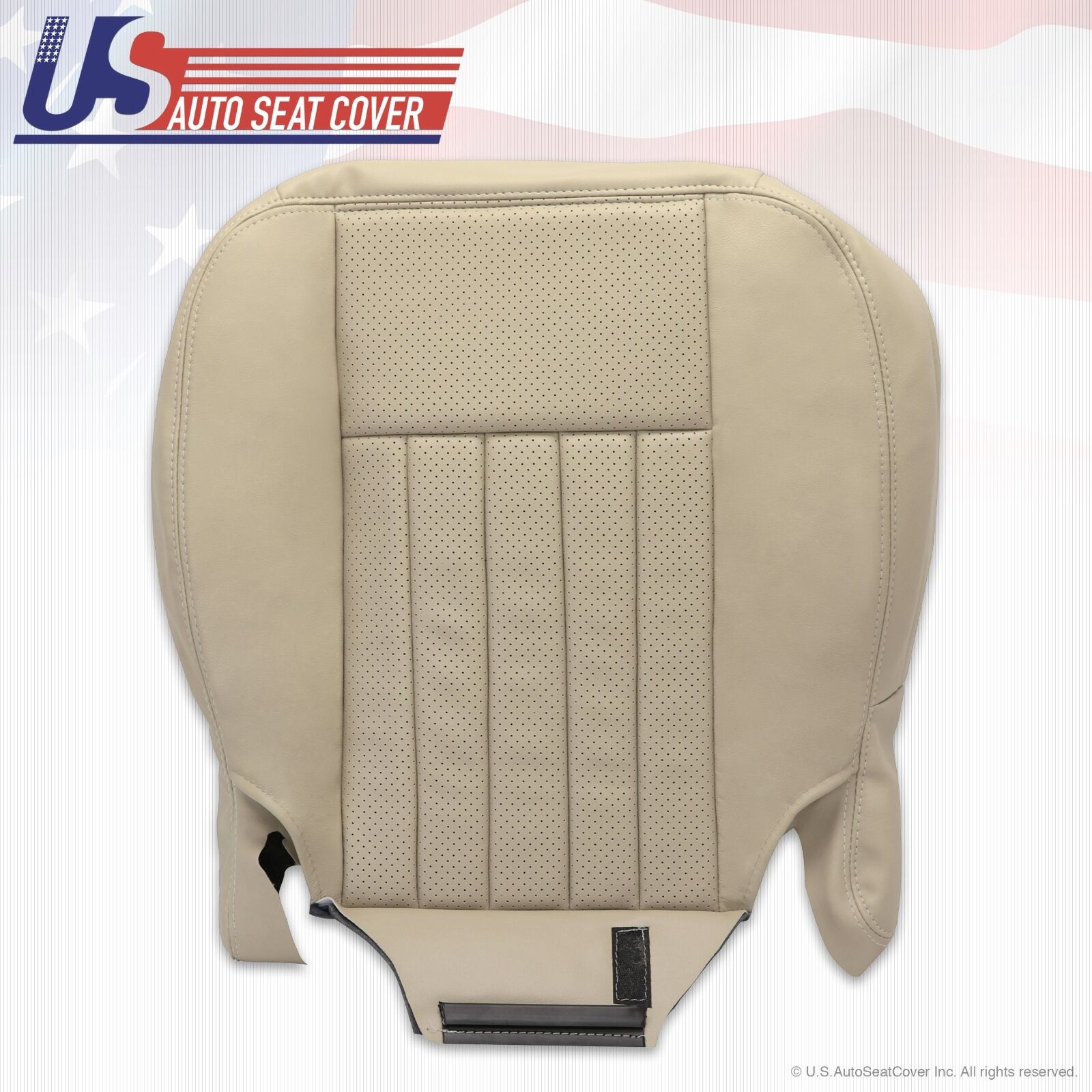 2003 2004 Lincoln Navigator Driver Bottom Replacement Leather Seat Cover TAN