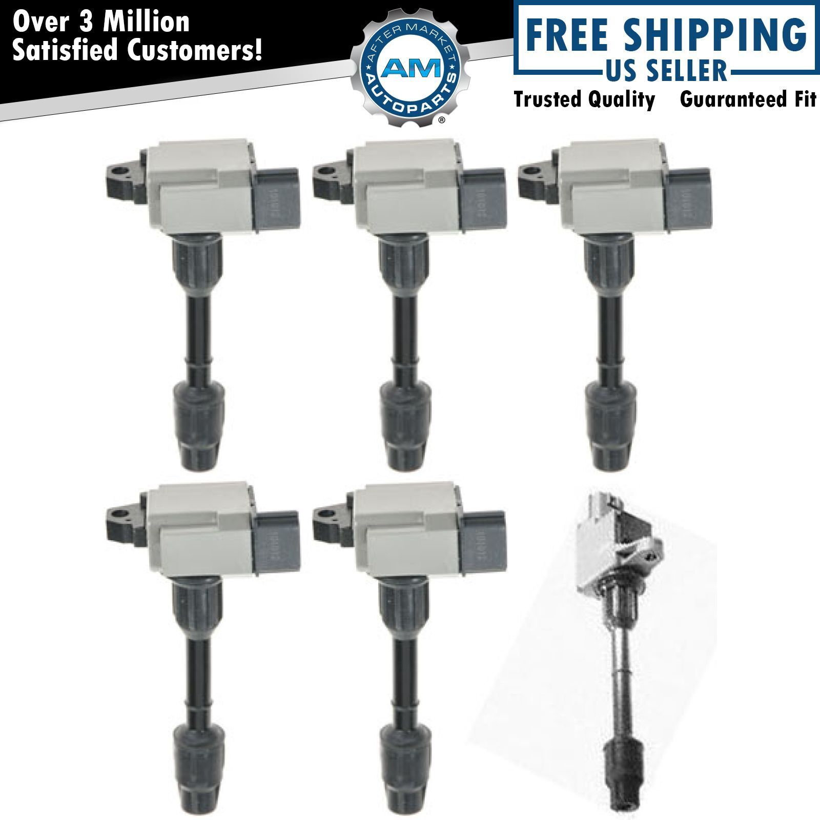 Ignition Coil Full Set Kit 6 piece for 2001 Nissan Pathfinder Infiniti QX4