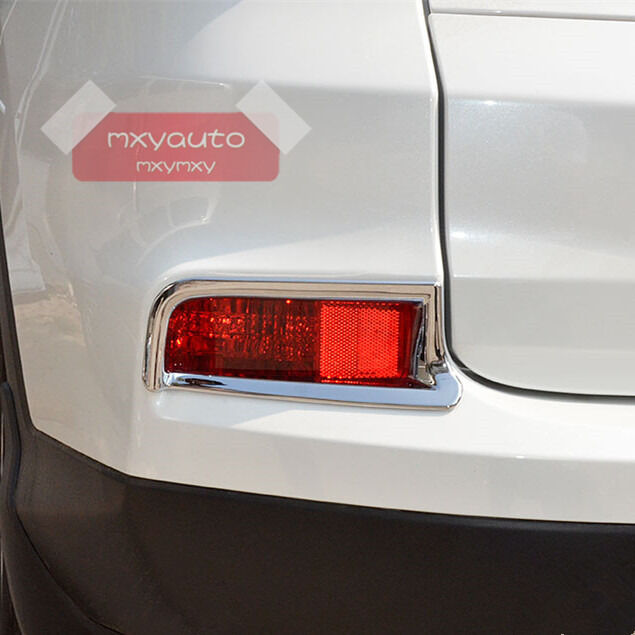 2pcs Rear Fog Light Lamp Cover Chrome Molding For Honda CR-V CRV 2015 2016