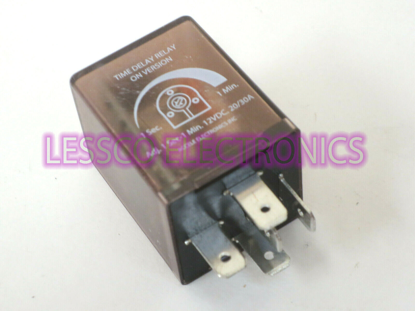 Accele BU-510TD 30 Amp Programmable Pulse Timer Relay with Delay Turn On / Off 
