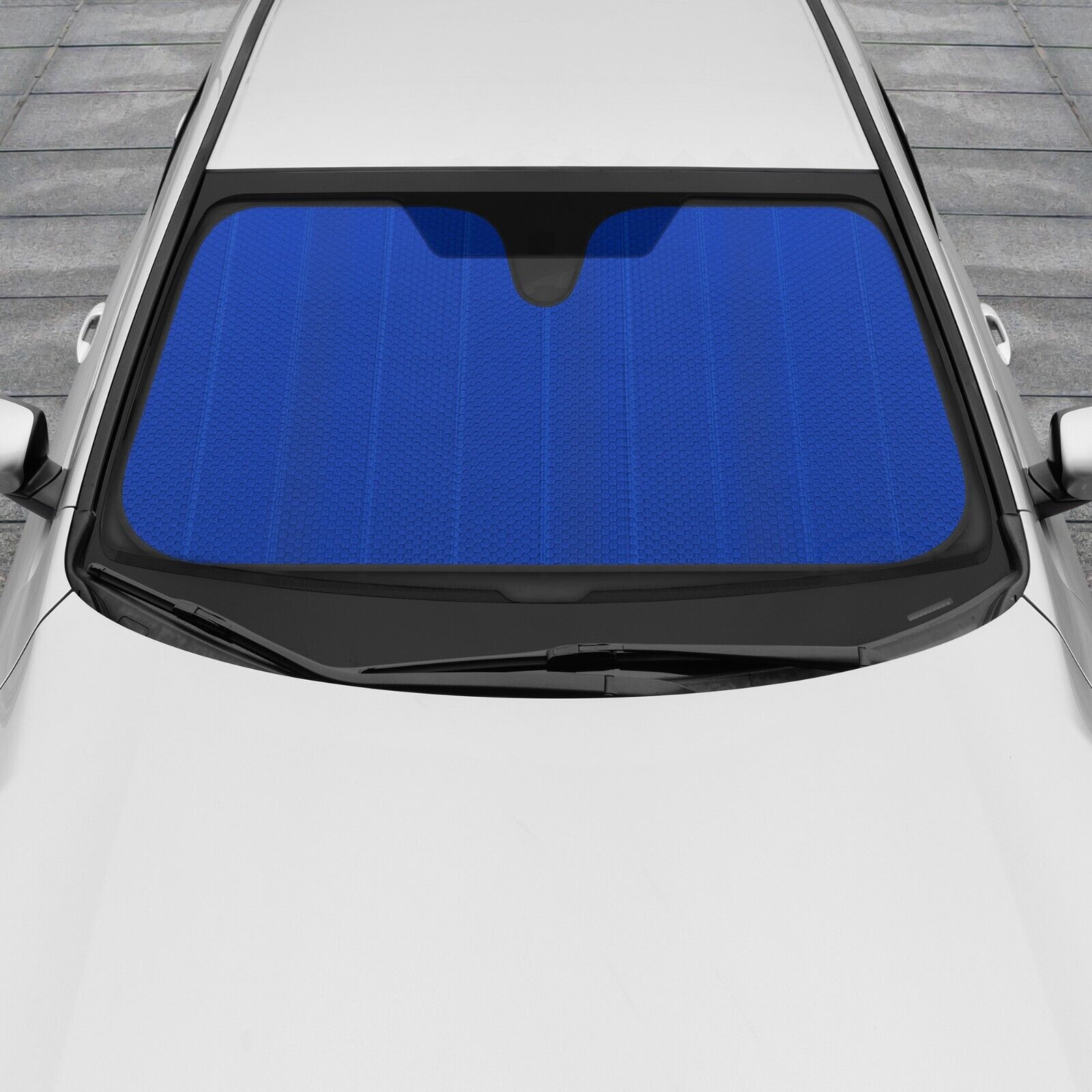 Auto Sunshade Blue Foil Reflective Windshield for Car Cover Visor Jumbo Size
