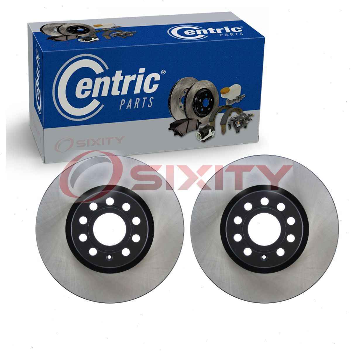 2 pc Centric Front Disc Brake Rotors for 2006-2018 Seat Leon Braking Tire rm