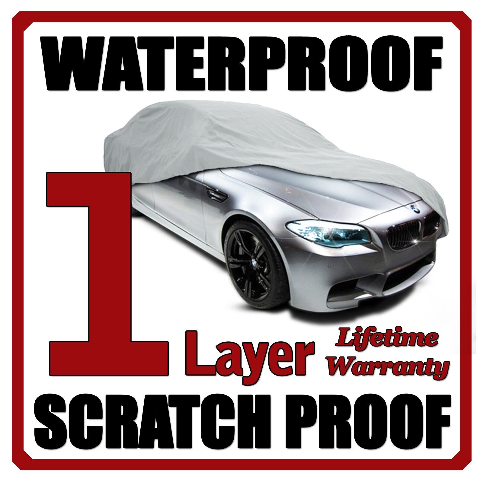 1 Layer Suv Cover Waterproof Layers Outdoor Indoor Car Truck Fleece Lining Fii1