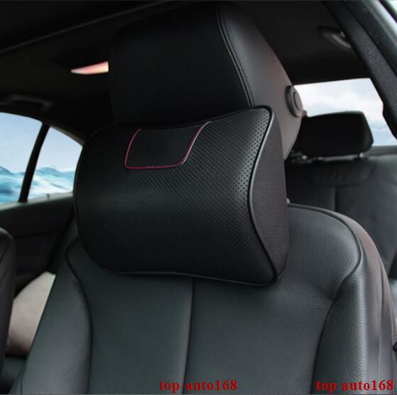 FOR Honda CRV CR-V 2007-2017 Ergonomic Genuine Leather Auto Car Headrest Pillows