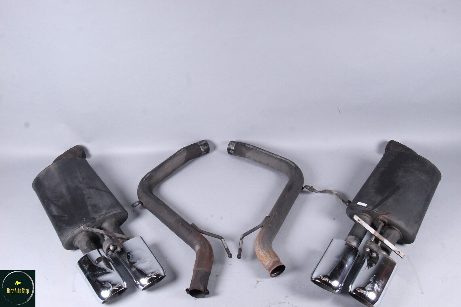 07-14 Mercedes W221 S550 CL600 S63 Quad Exhaust Mufflers Set Assembly Carlsson
