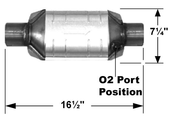 Catalytic Converter Rear-Left/Right AP Exhaust 608226