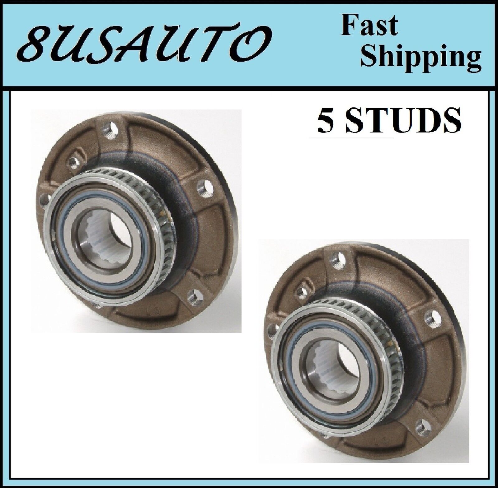 FRONT Wheel Hub Bearing Assembly Fit BMW 318TI 1995-1999 (PAIR)