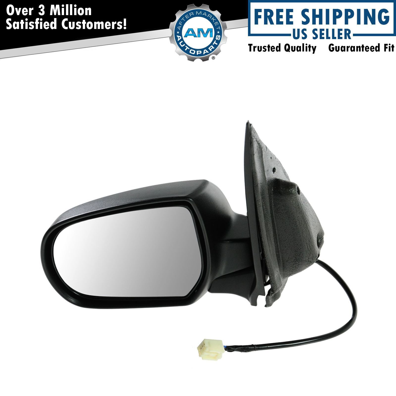 Mirror Power Textured Black Driver Side Left LH for 01-06 Mazda Tribute NEW