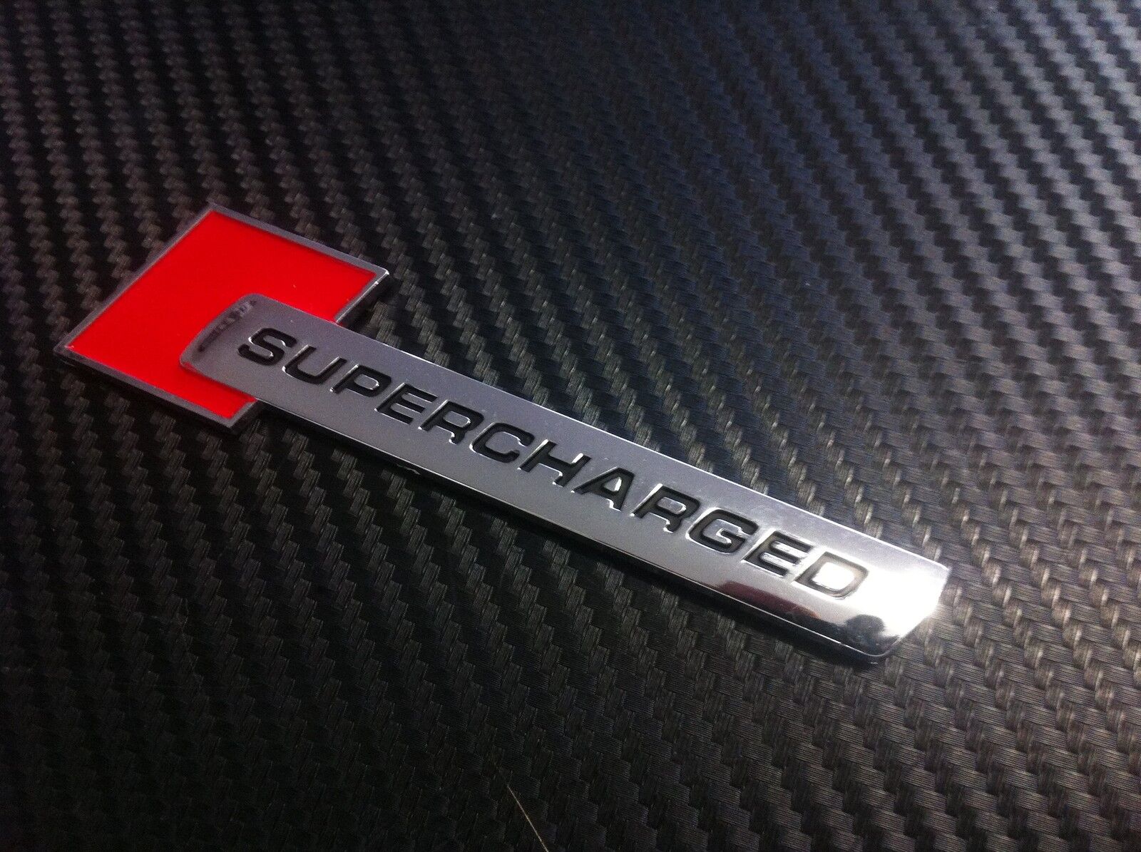 Supercharged badge / emblem sticker Audi,Holden,HSV,BMW